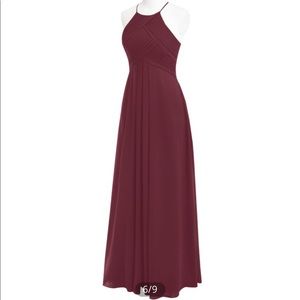 Azazie Bridesmaid Dress Cabernet